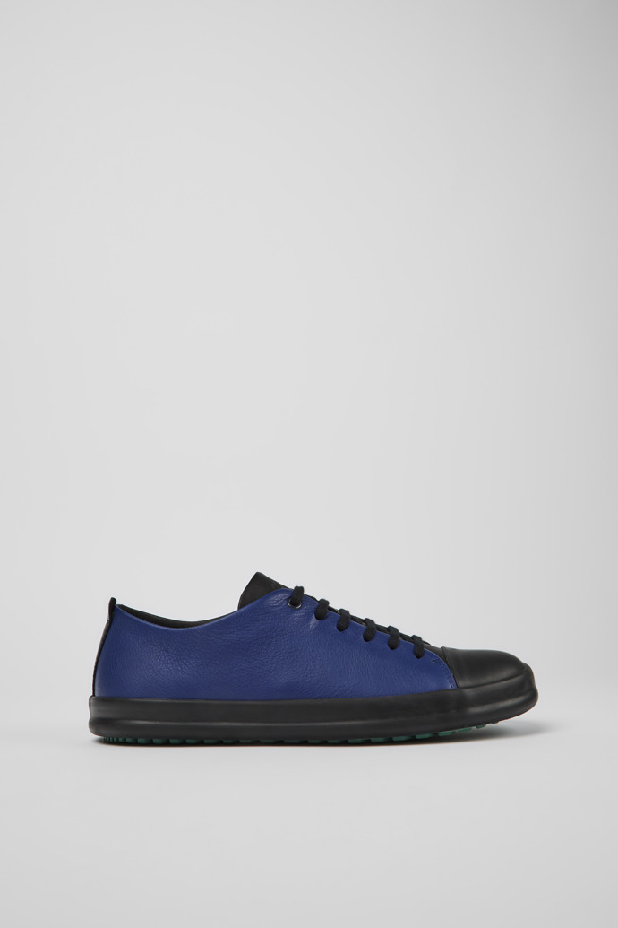Zapatos negros, azules y grises de piel para hombre