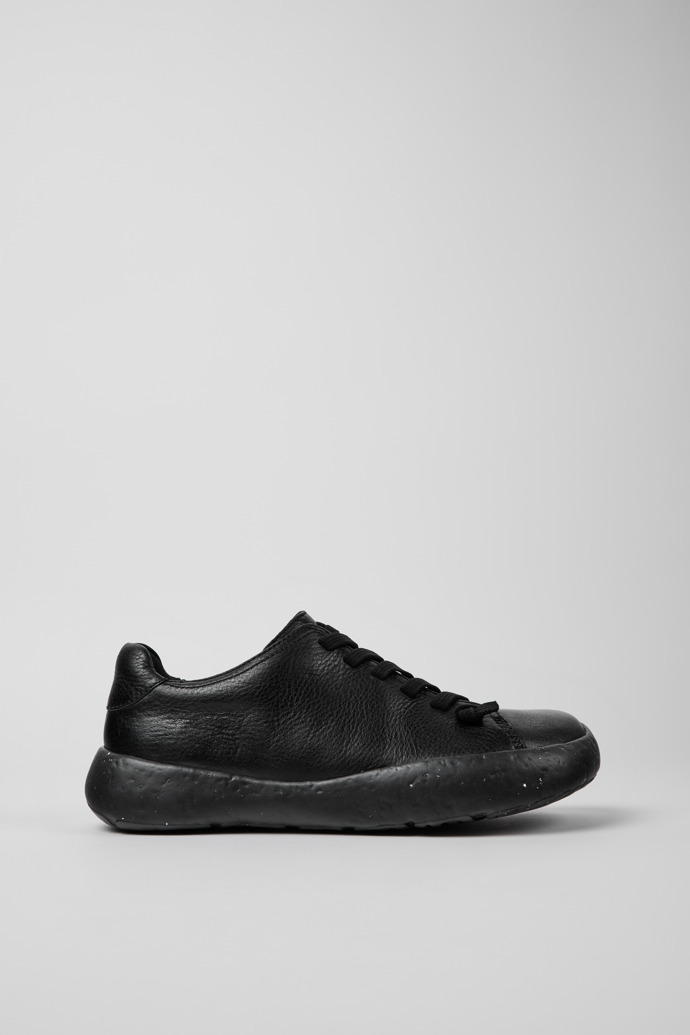 Sneakers de piel en color negro para hombre