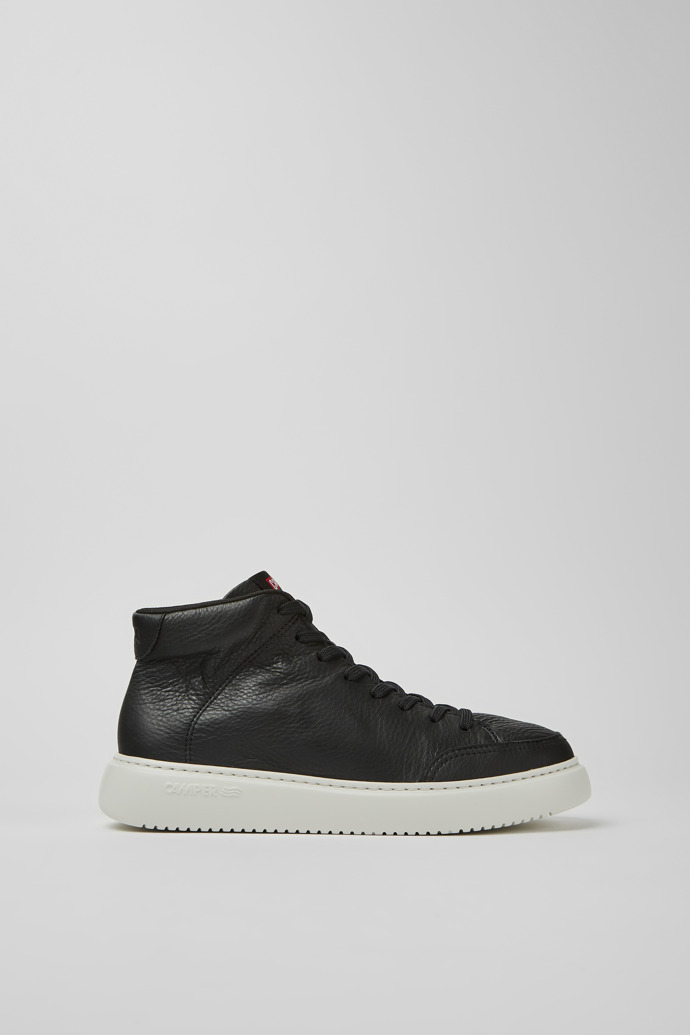 Sneakers negras de piel para hombre