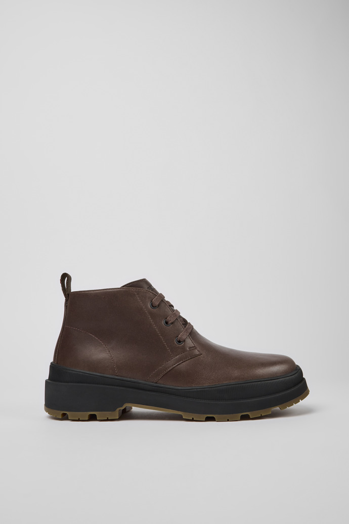 Botines marrones de piel para hombre