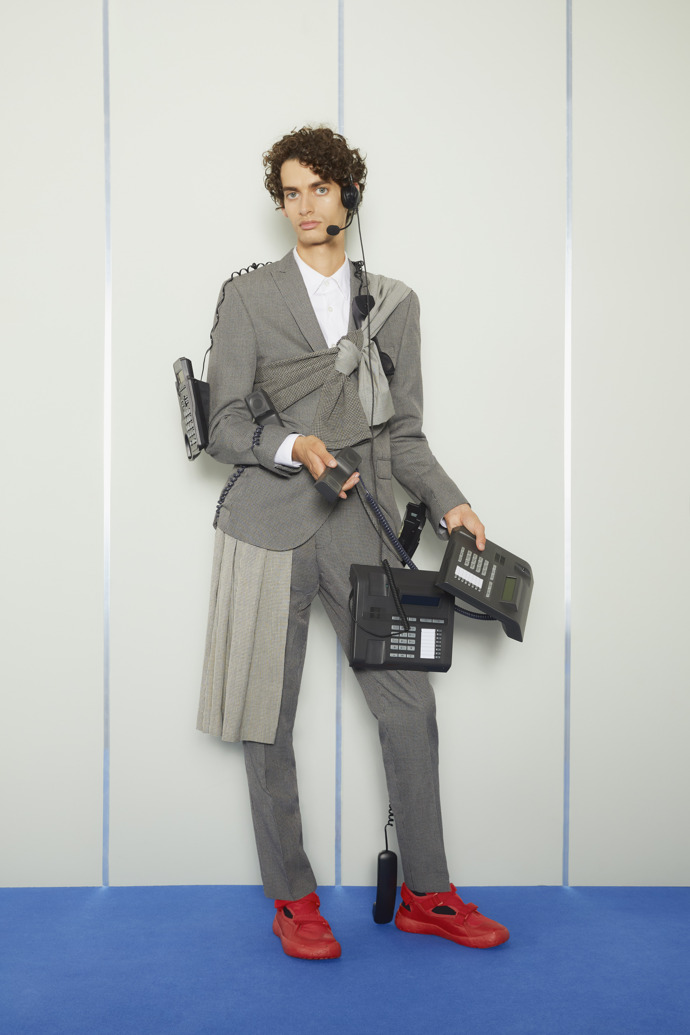 Sneakers semiabiertas rojas para hombre