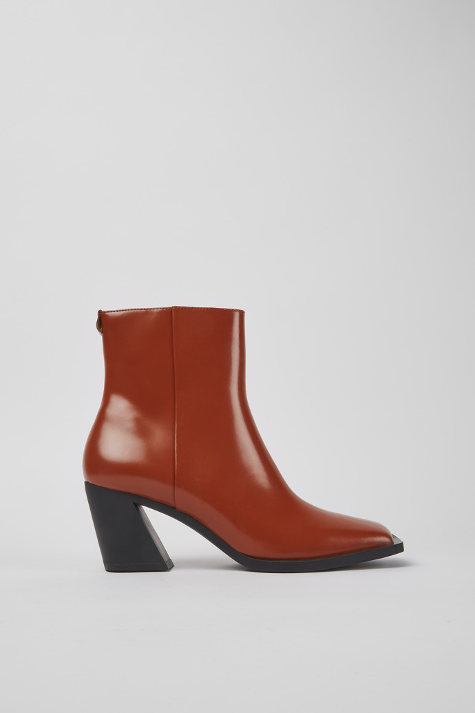 Botas de piel en color marr&ograve;n para mujer