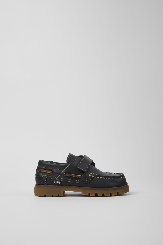 Zapatos de piel azul marino