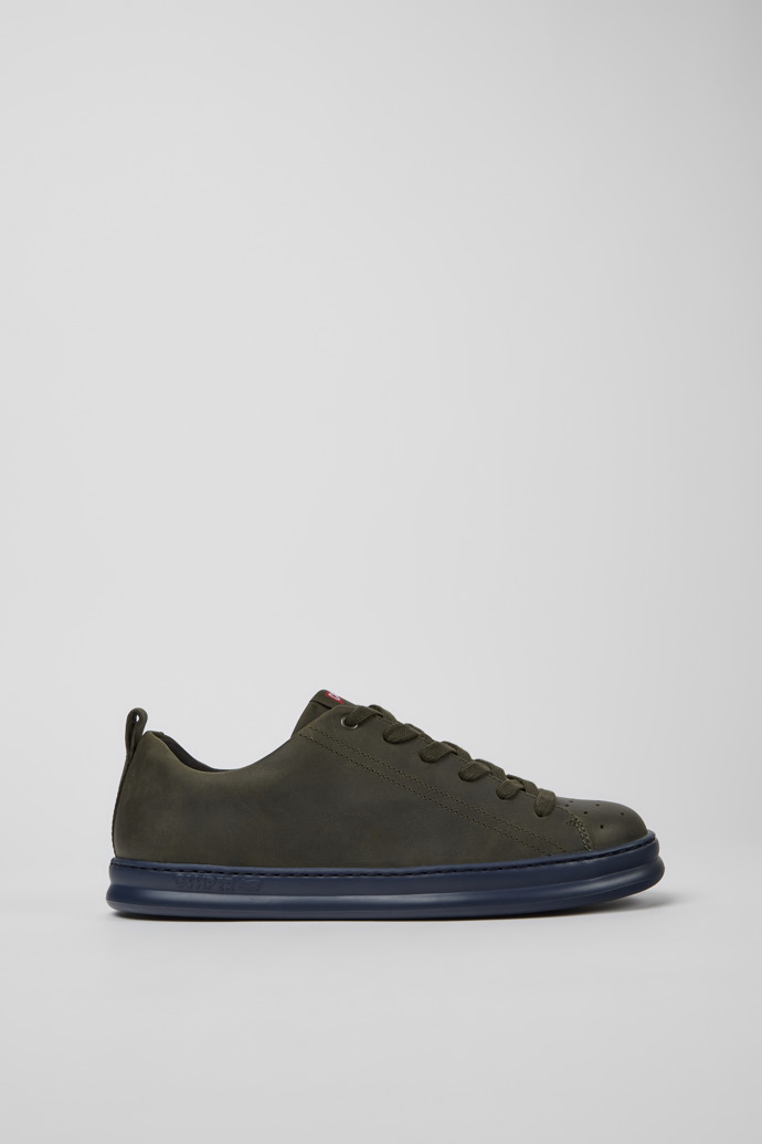 Sneakers verdes de piel para hombre