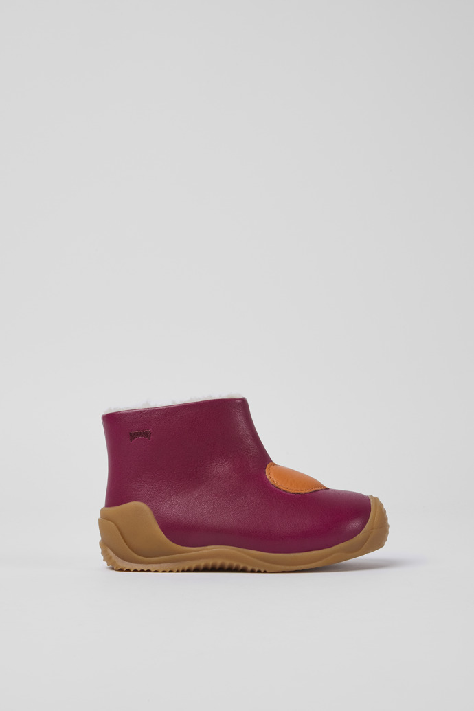 Botines de piel en color rosa