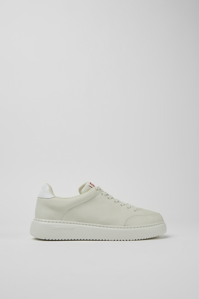 Sneakers blancas de piel sin te&ntilde;ir para mujer