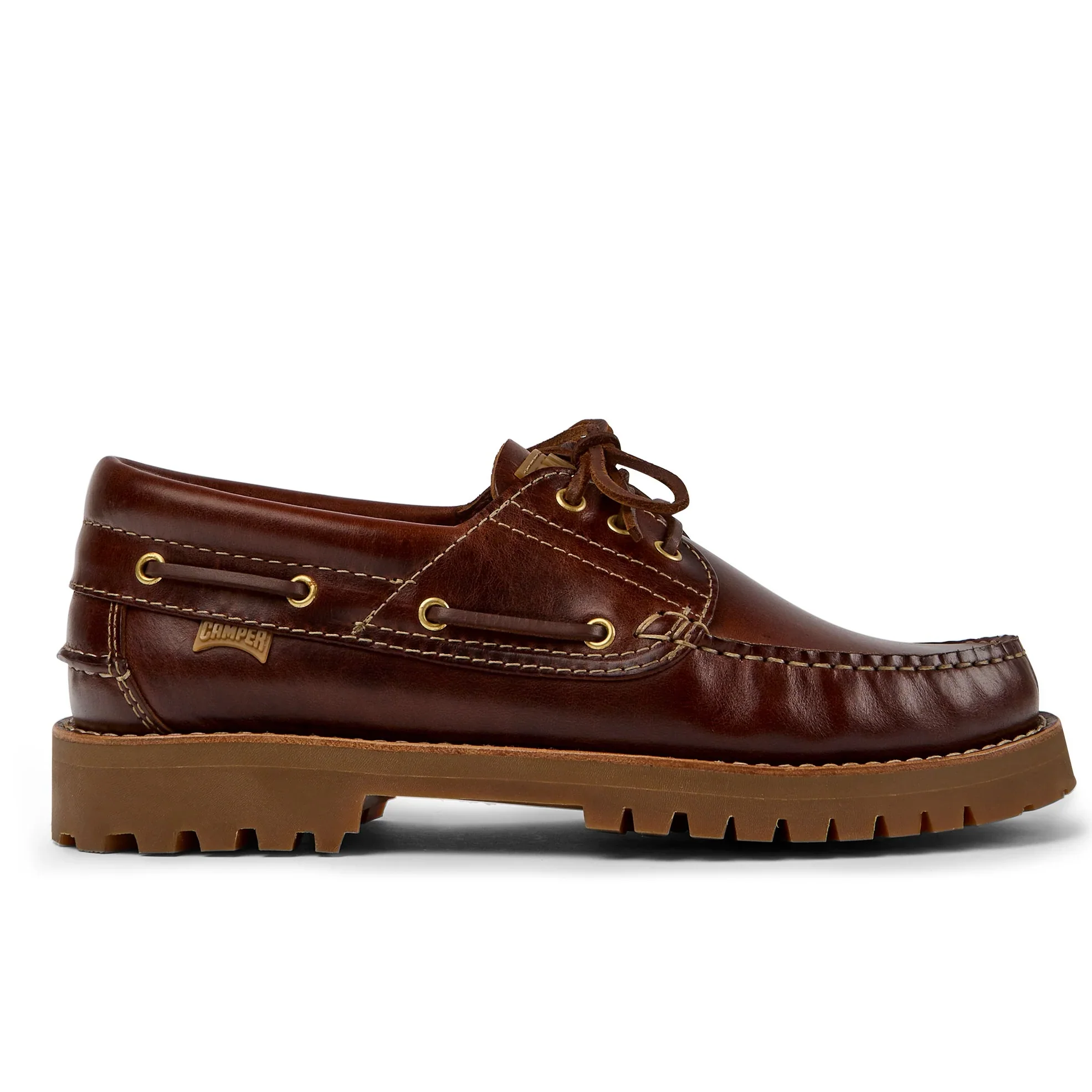 CAMPER | MOCASINES HOMBRE | NAUTICO MEDIUM BROWN | MARR��N
