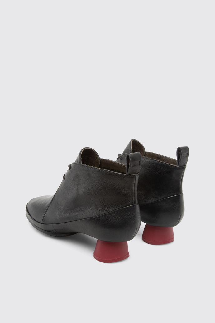 Bot&iacute;n de cordones negro para mujer