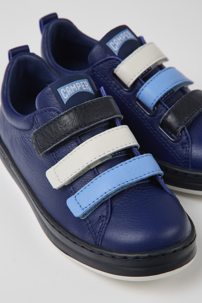 Sneakers de piel multicolor