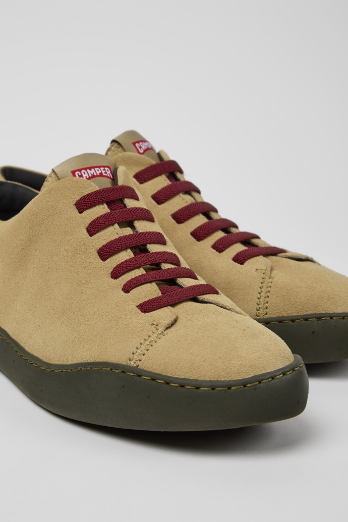 Sneakers beiges de nobuk para hombre