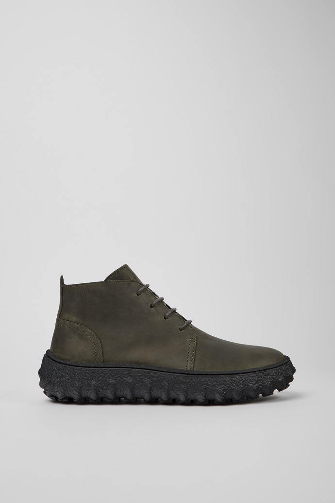 Botines verde oscuro de nobuk para hombre