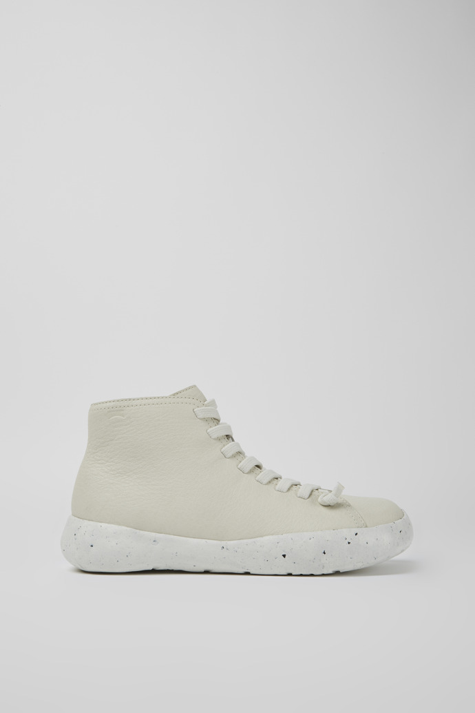 Botines de piel en color blanco para hombre