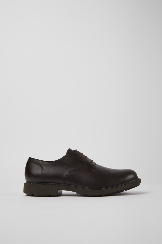 Zapato blucher cl&aacute;sico marr&ograve;n