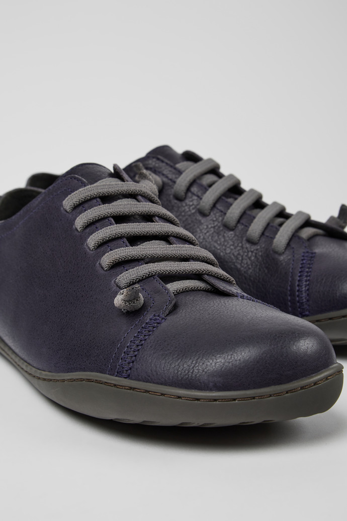 Zapatos azules de piel para hombre