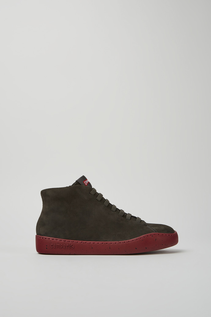 Sneakers grises de nobuk para mujer