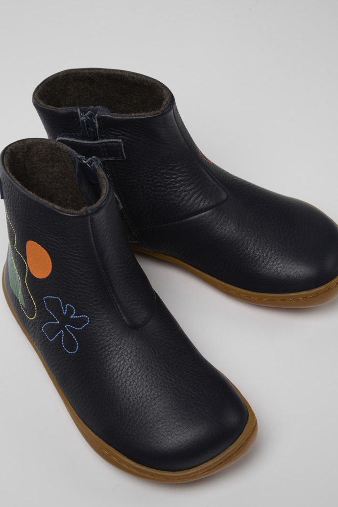 Botas de piel de multicolor