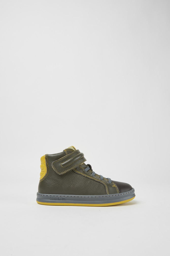 Botines en color verde y gris