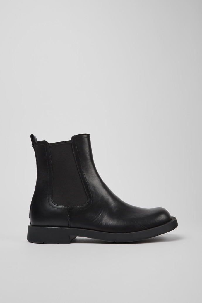Botas Chelsea negras de piel para hombre