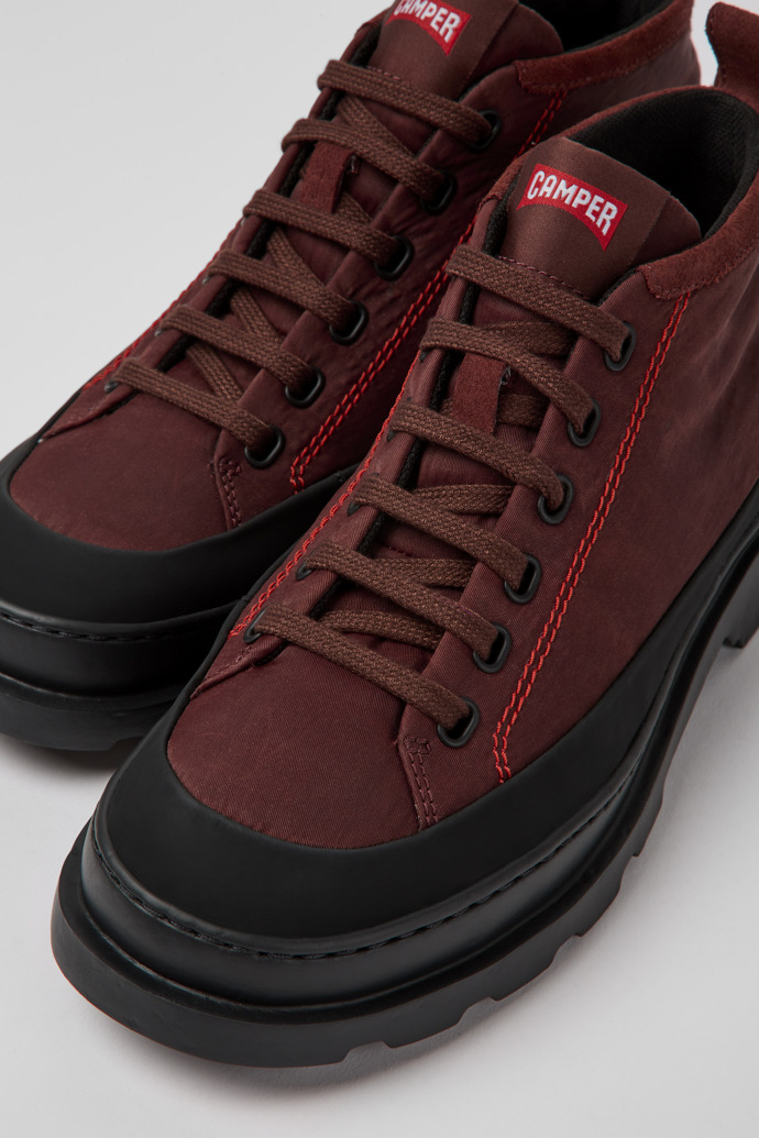 Botines negros y burdeos para mujer