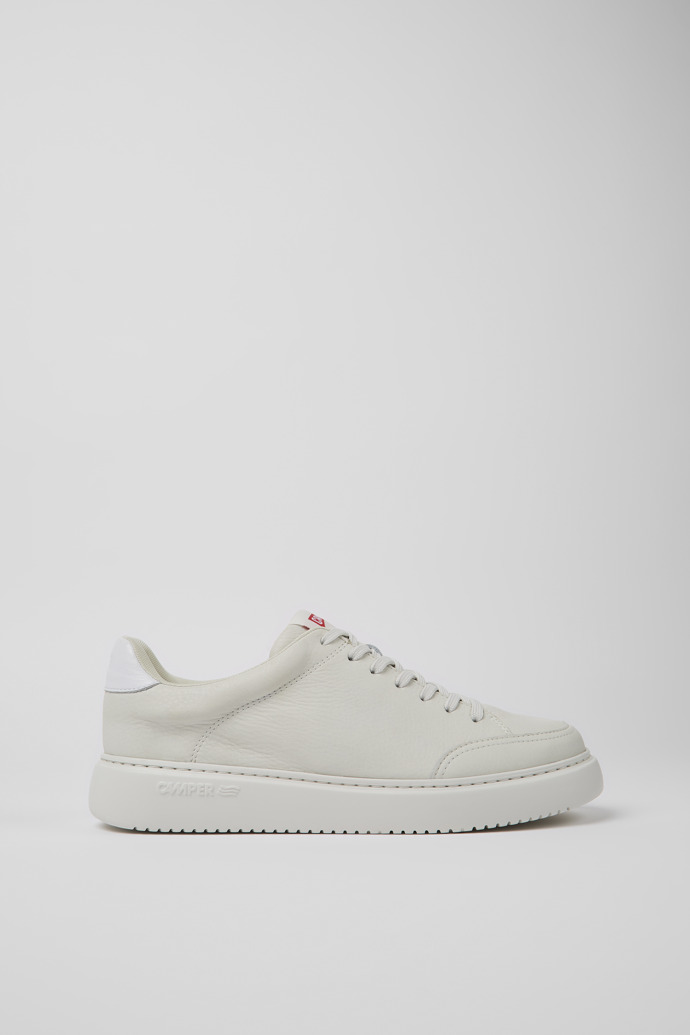 Sneakers blancas de piel sin te&ntilde;ir para hombre