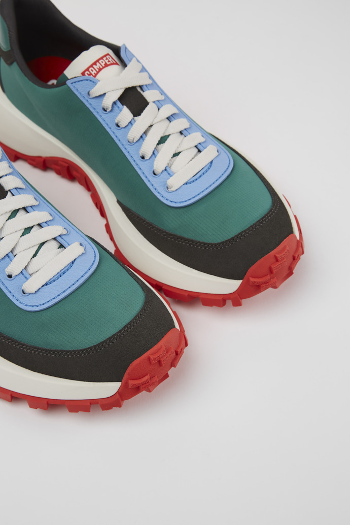 Sneakers multicolores de tejido y nobuk para mujer