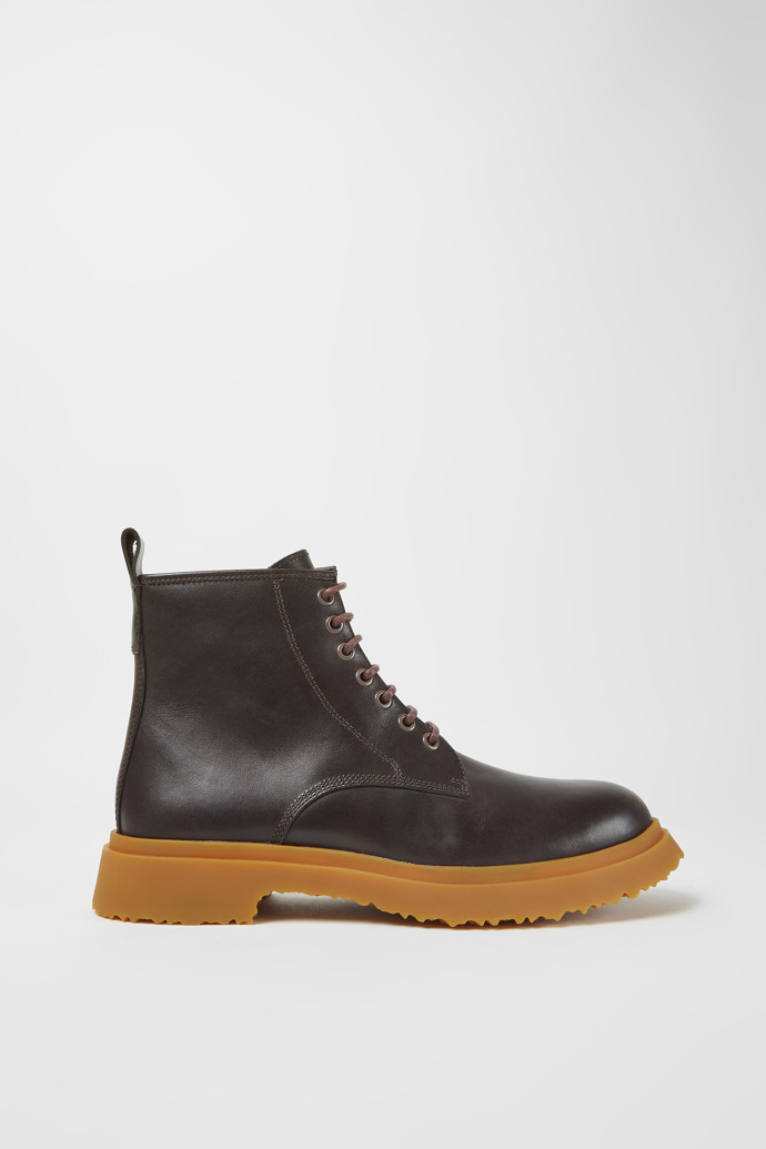 Botas de piel marr&ograve;n oscuro para hombre