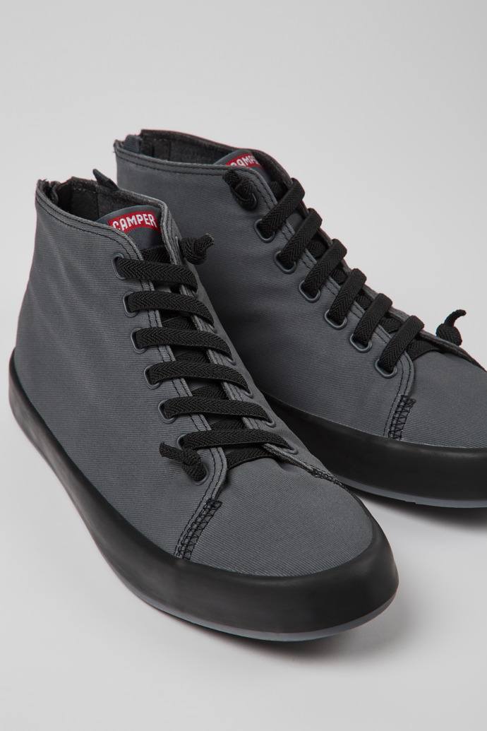 Sneakers grises de tejido para hombre