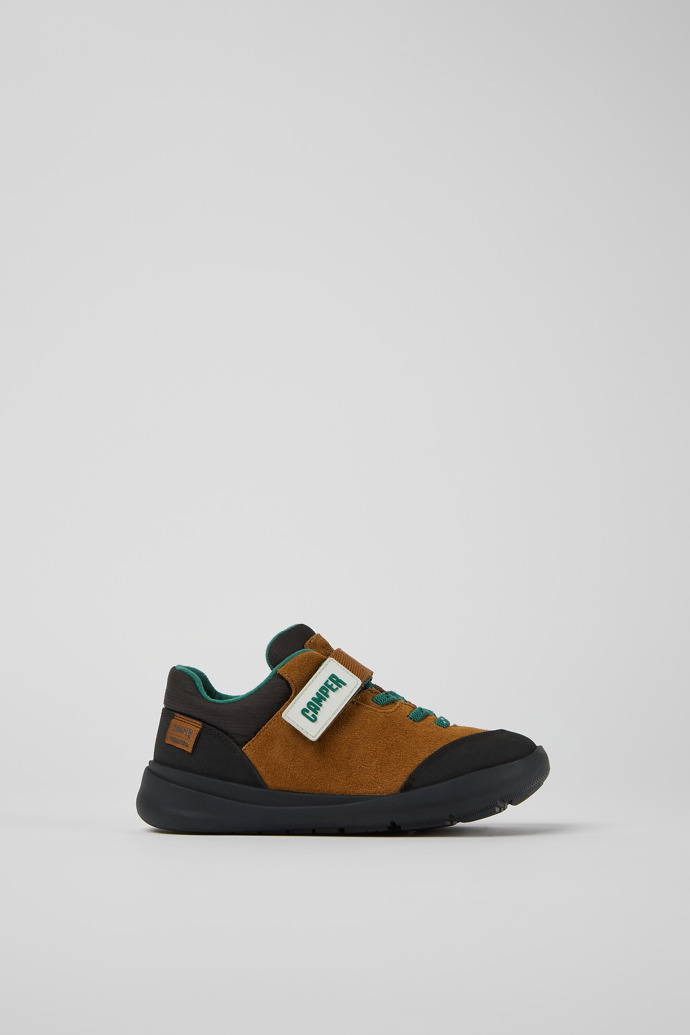 Zapatos de nobuk/tejido marrones, grises y negros