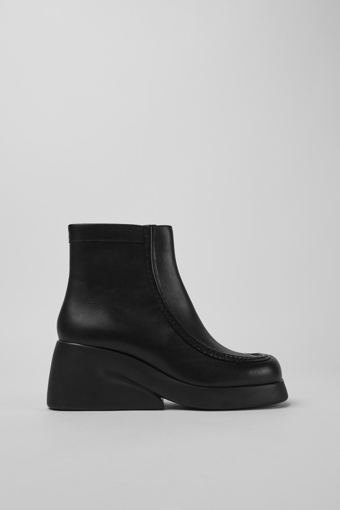 Botas de piel en color negro para mujer