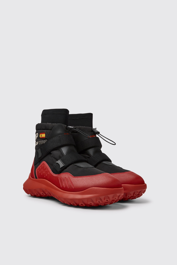 Botas negras y rojas para navegar para mujer