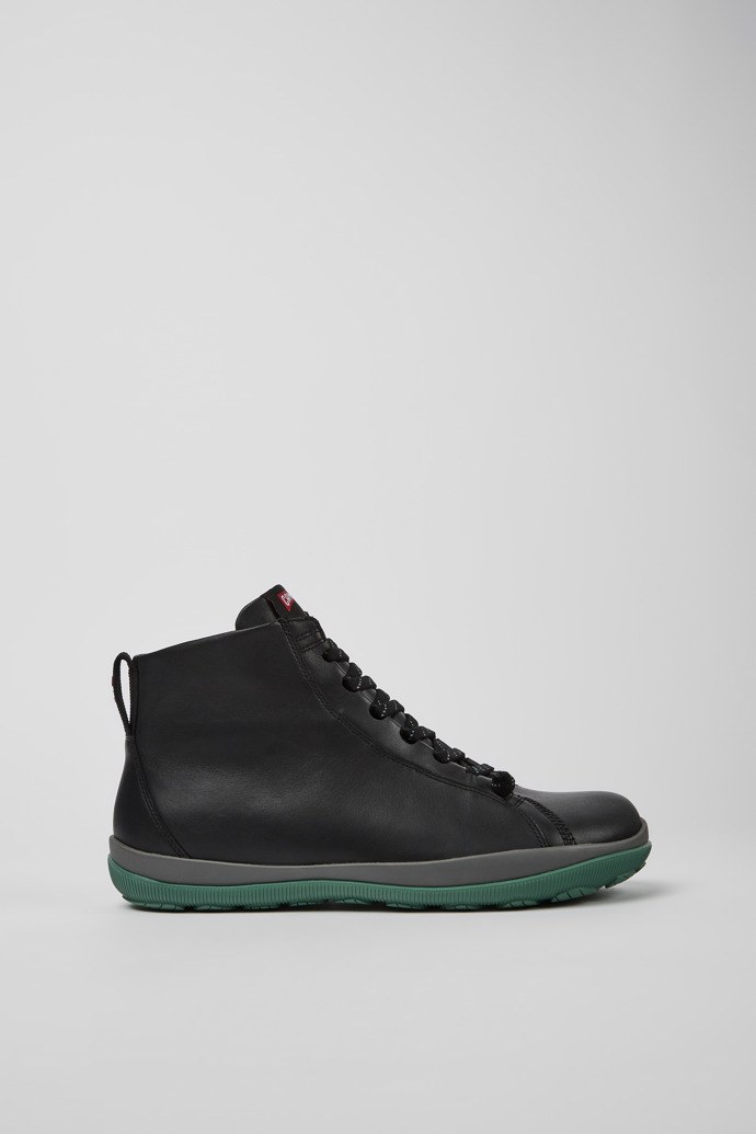 Botines negros de piel para hombre