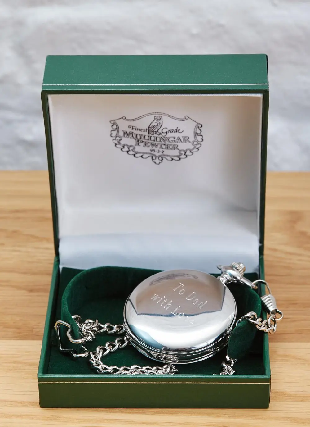 Personalized Celtic Shamrock Pocket Watch