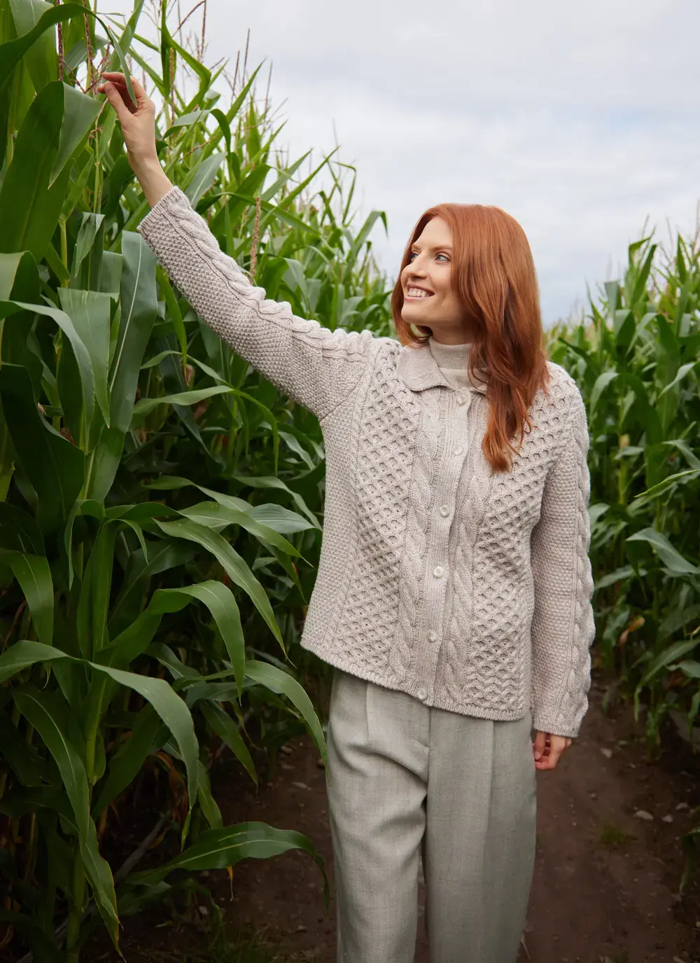 Saoirse Aran Collar Cardigan