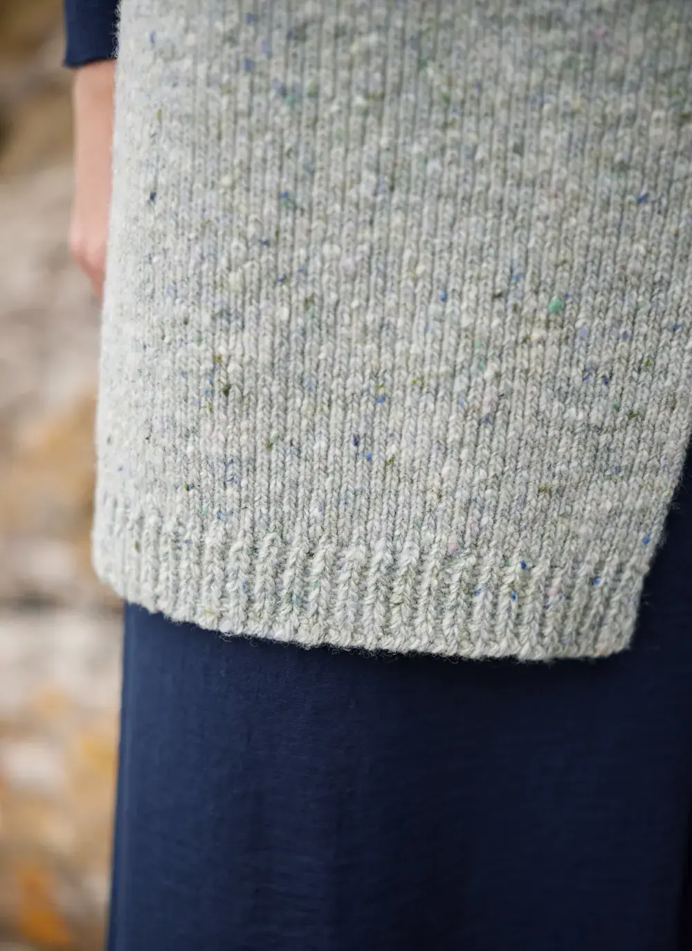 Donegal Fleck Ribbed Scarf