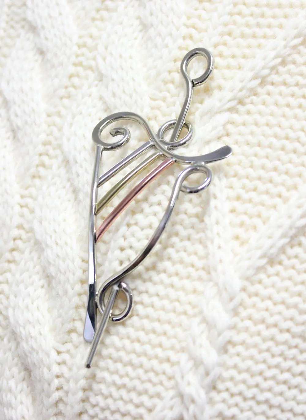 Harp Shawl & Hair Pin