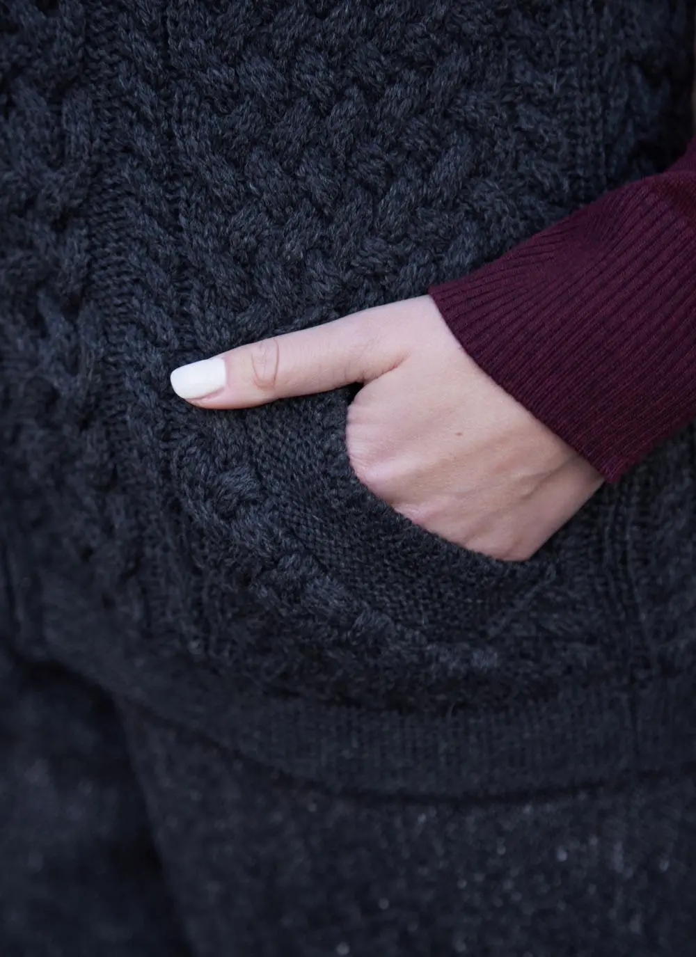 Roisin Full Zip Aran Gilet