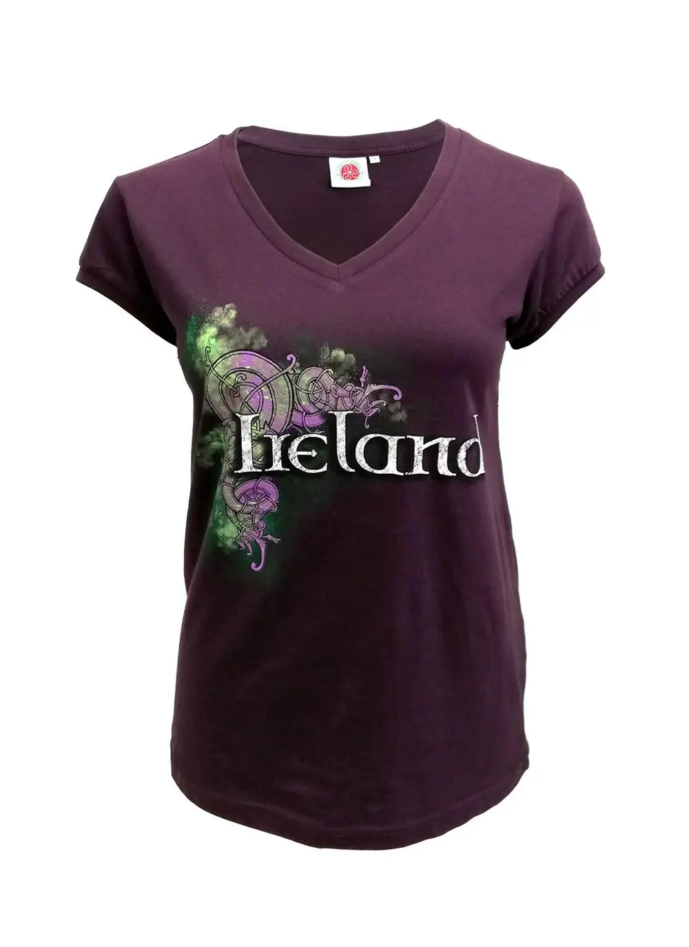 Ladies Celtic Ireland V-Neck T-Shirt