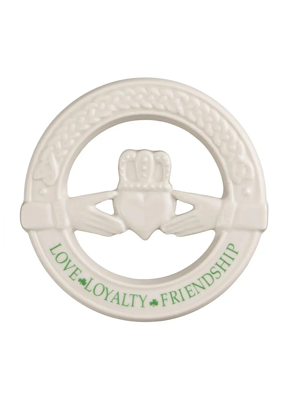 Belleek Claddagh Wall Plaque