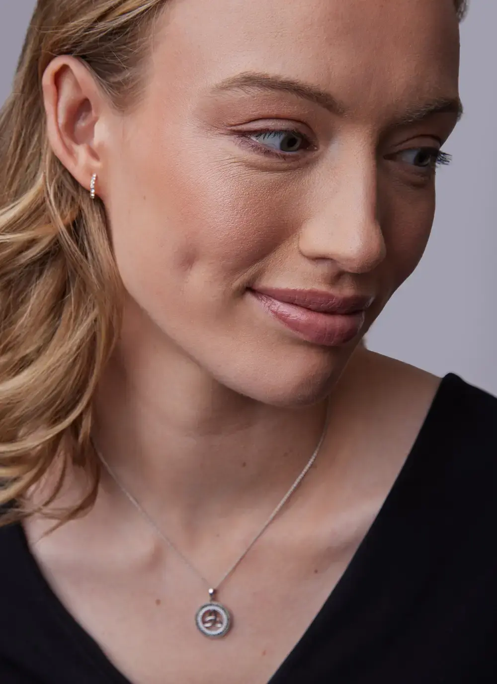 Trinity Marble Pendant with Cubic Zirconia