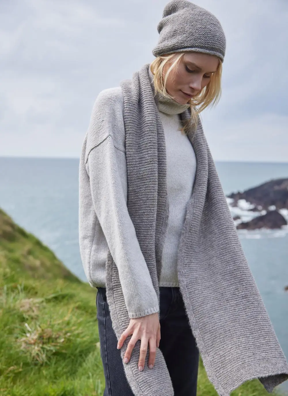 Fisherman Alpaca Slouchy Beanie