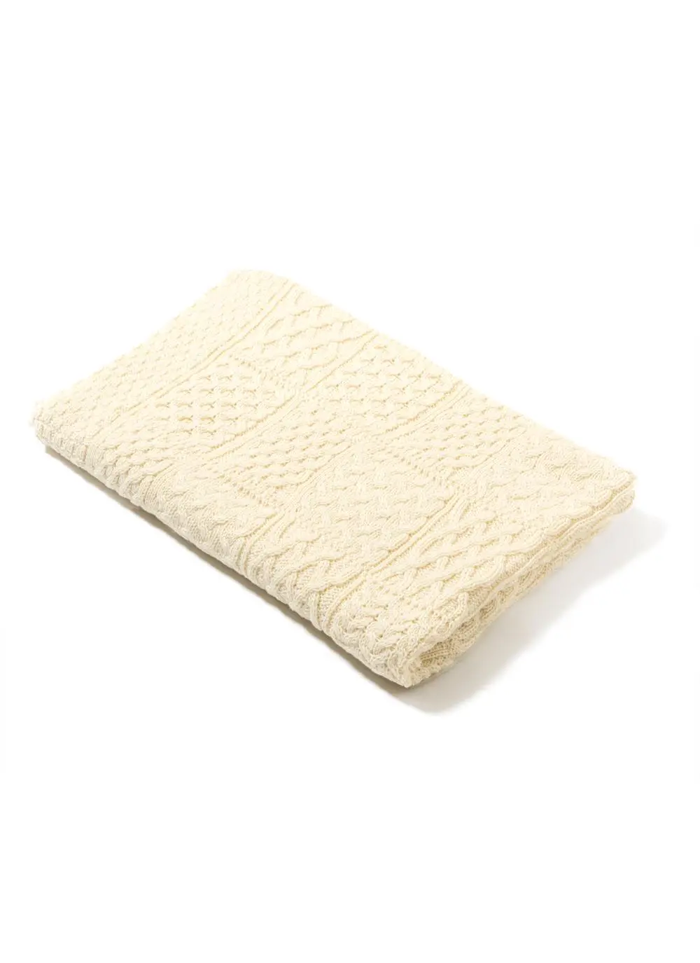 Aran Patchwork Merino Throw