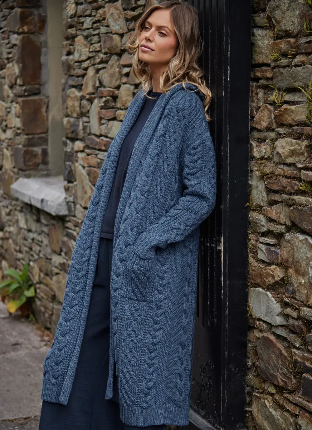 Aoife Long Hooded Coatigan