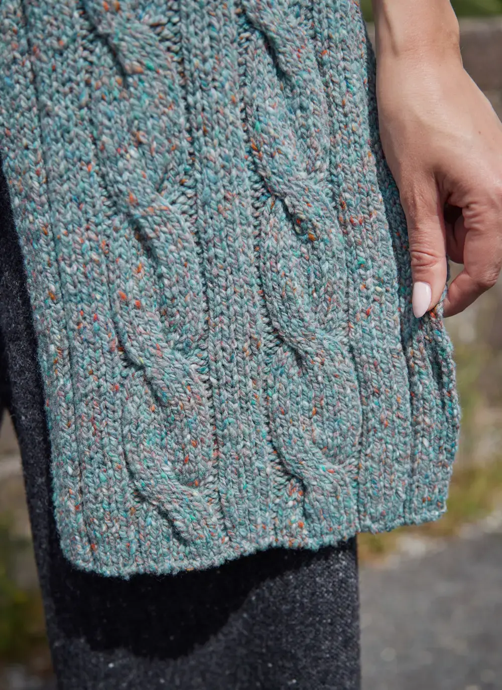 Fisherman Donegal Cable Scarf