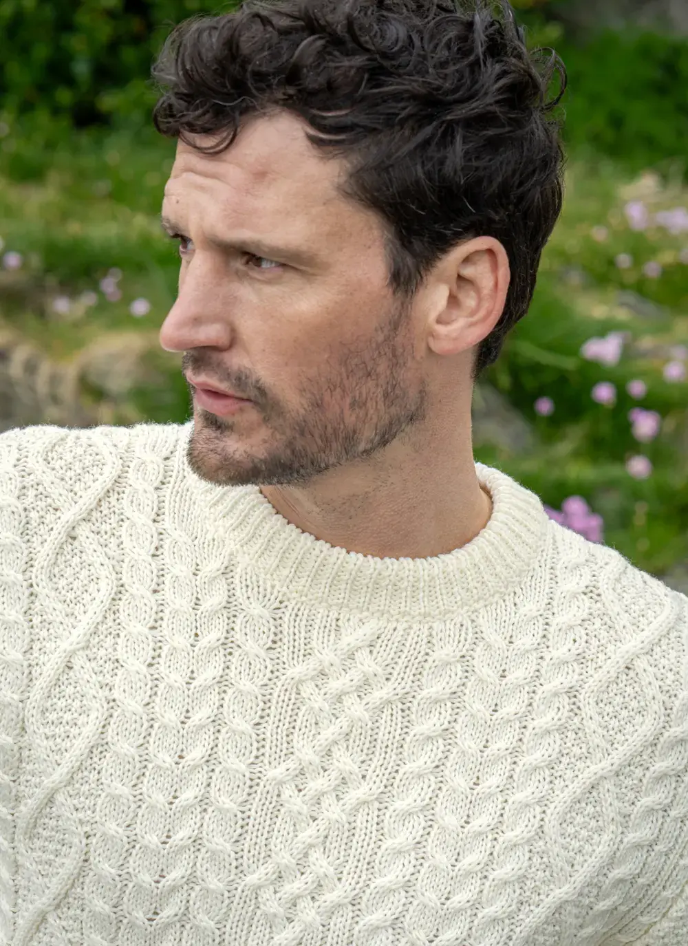 Oisin Aran Crew Neck Sweater