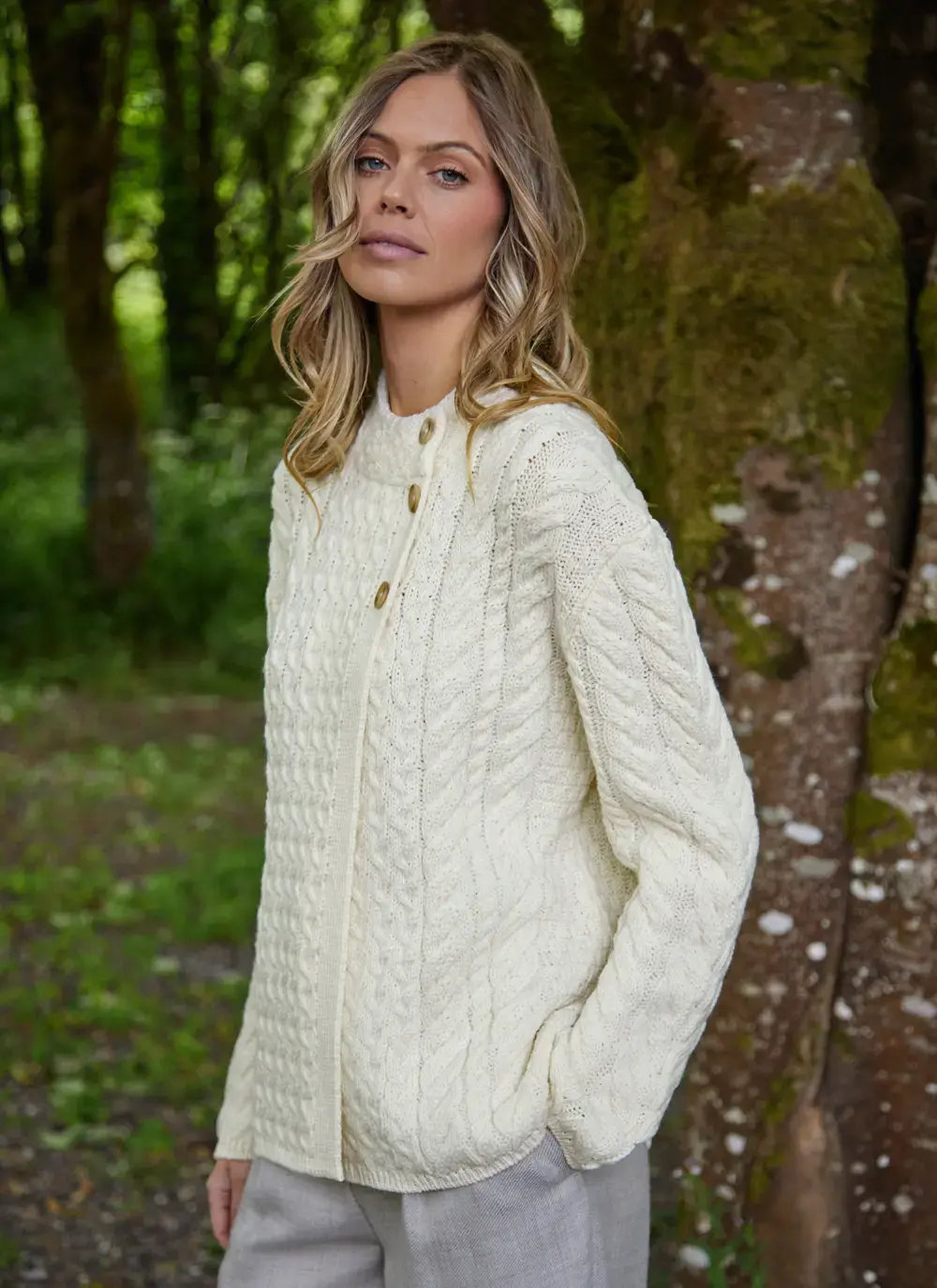 Personalized Erin Button Neck Cardigan