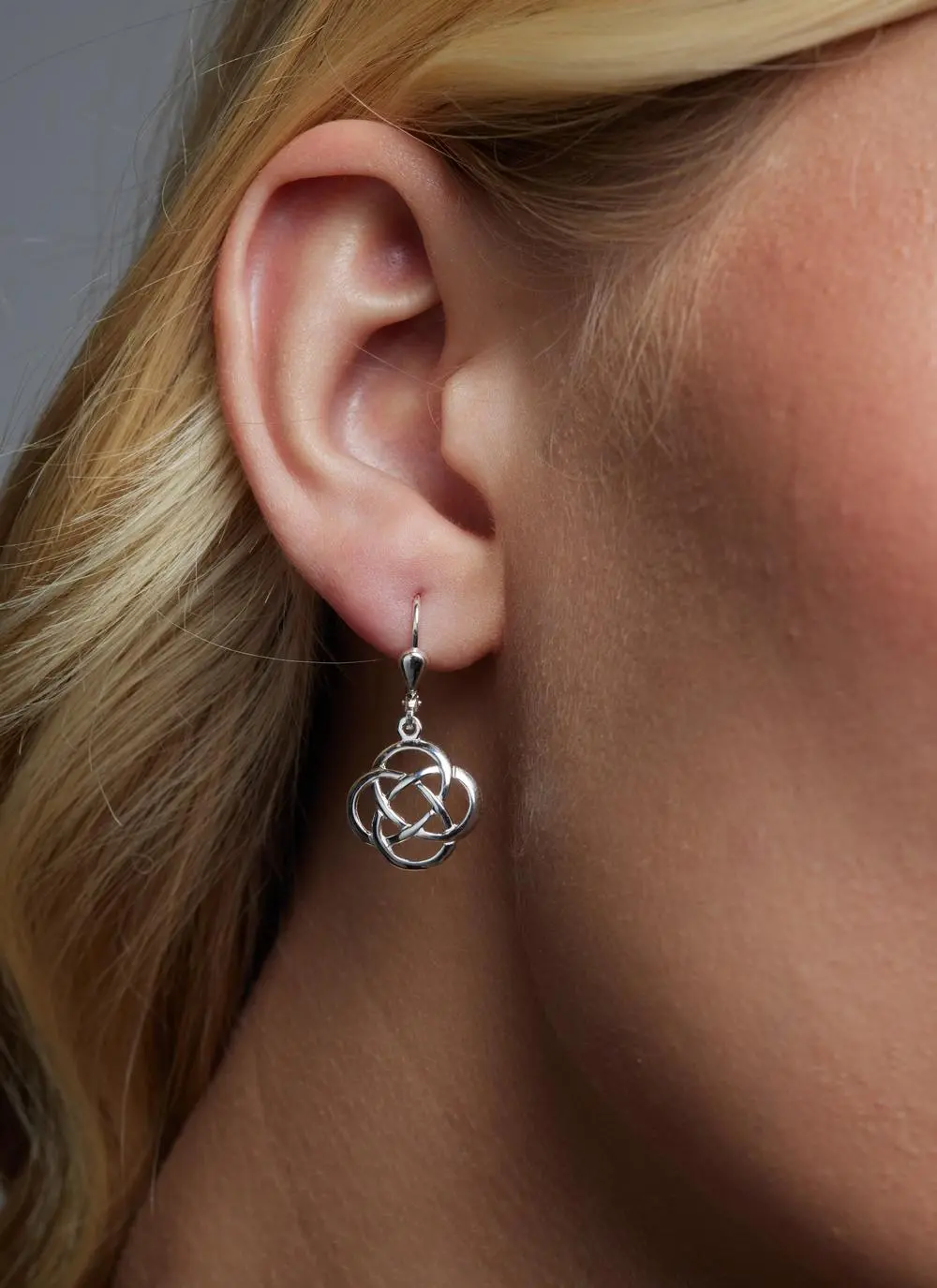 Sterling Silver Celtic Love Knot Earrings