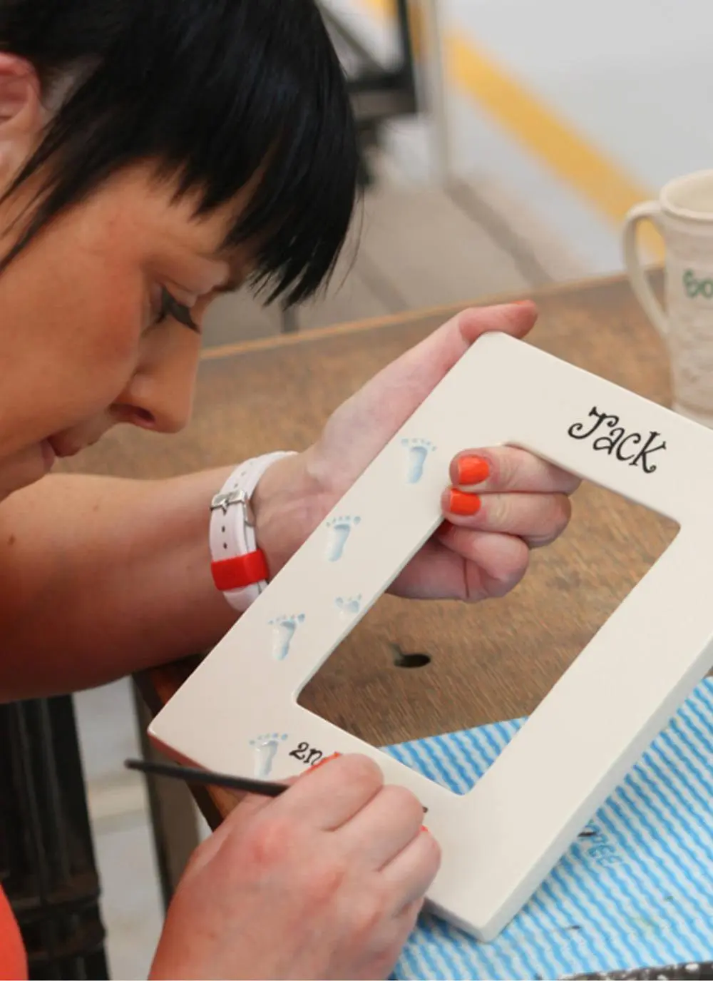 Belleek Precious Memories Personalized Frame in Blue