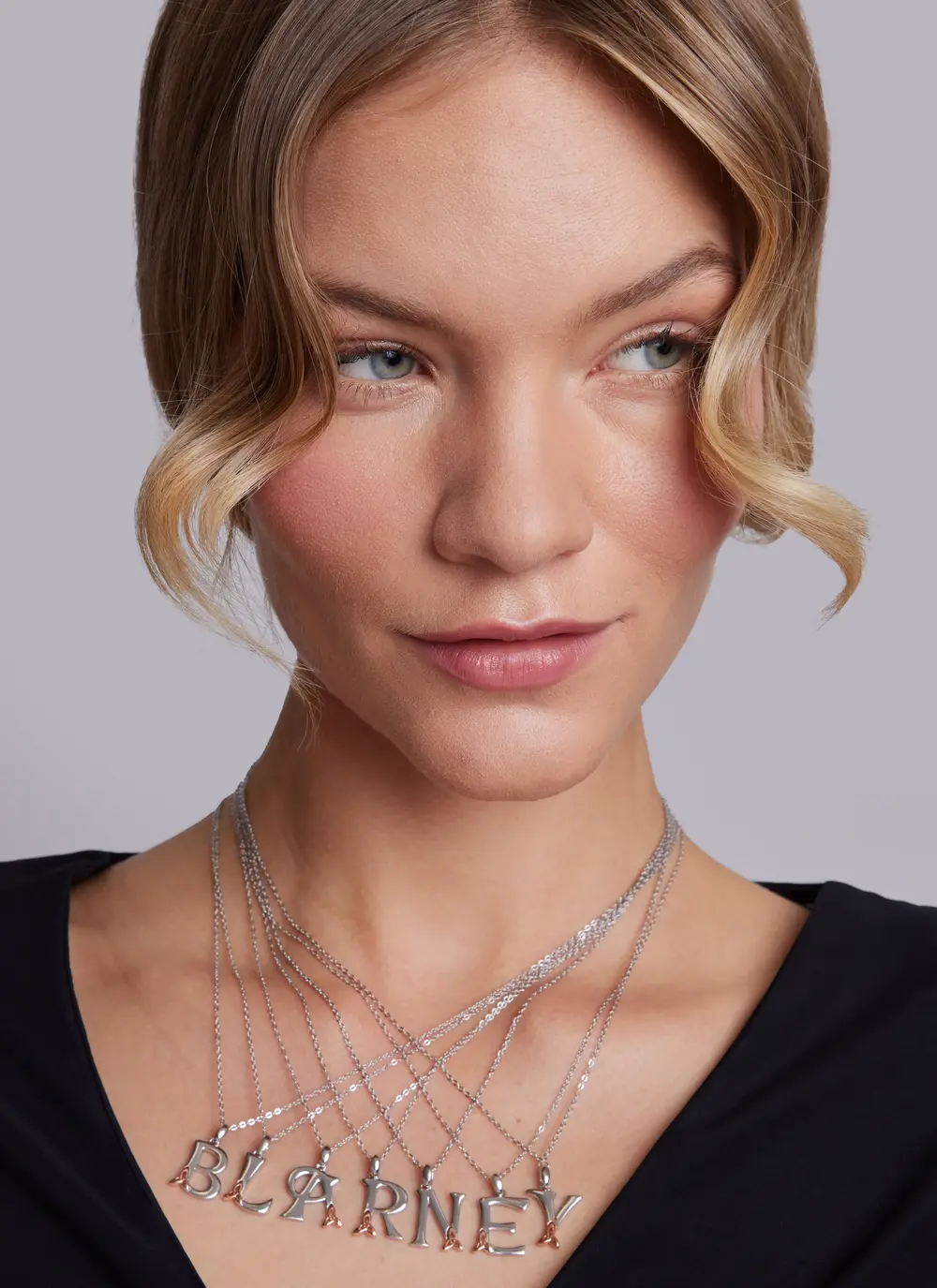 Sterling Silver Trinity Knot Initial Pendant - K