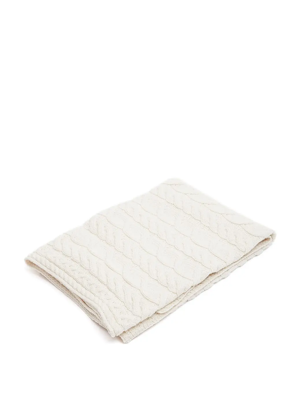 Natural Supersoft Aran Throw