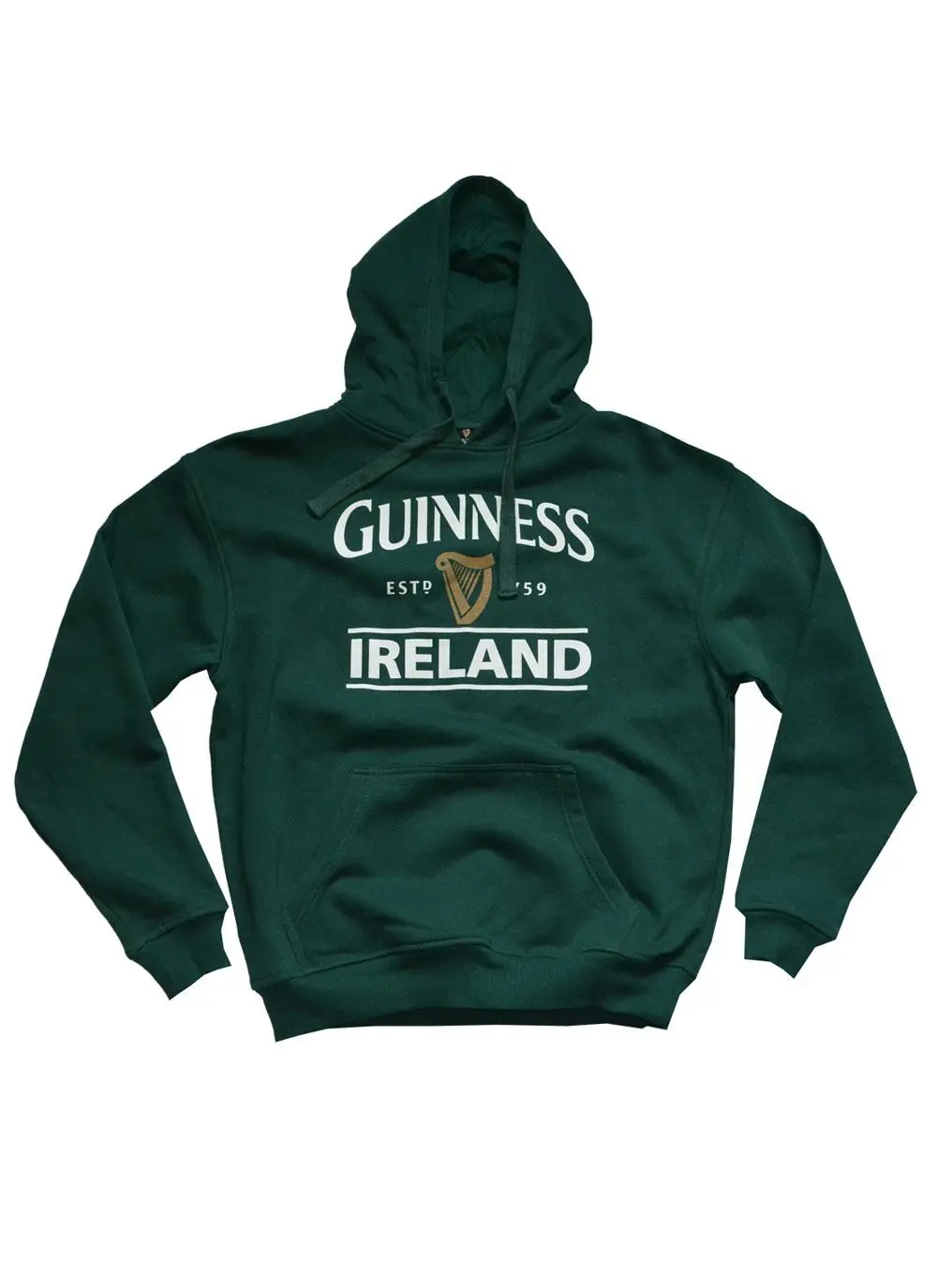 Unisex Guinness Hoodie Bottle Green